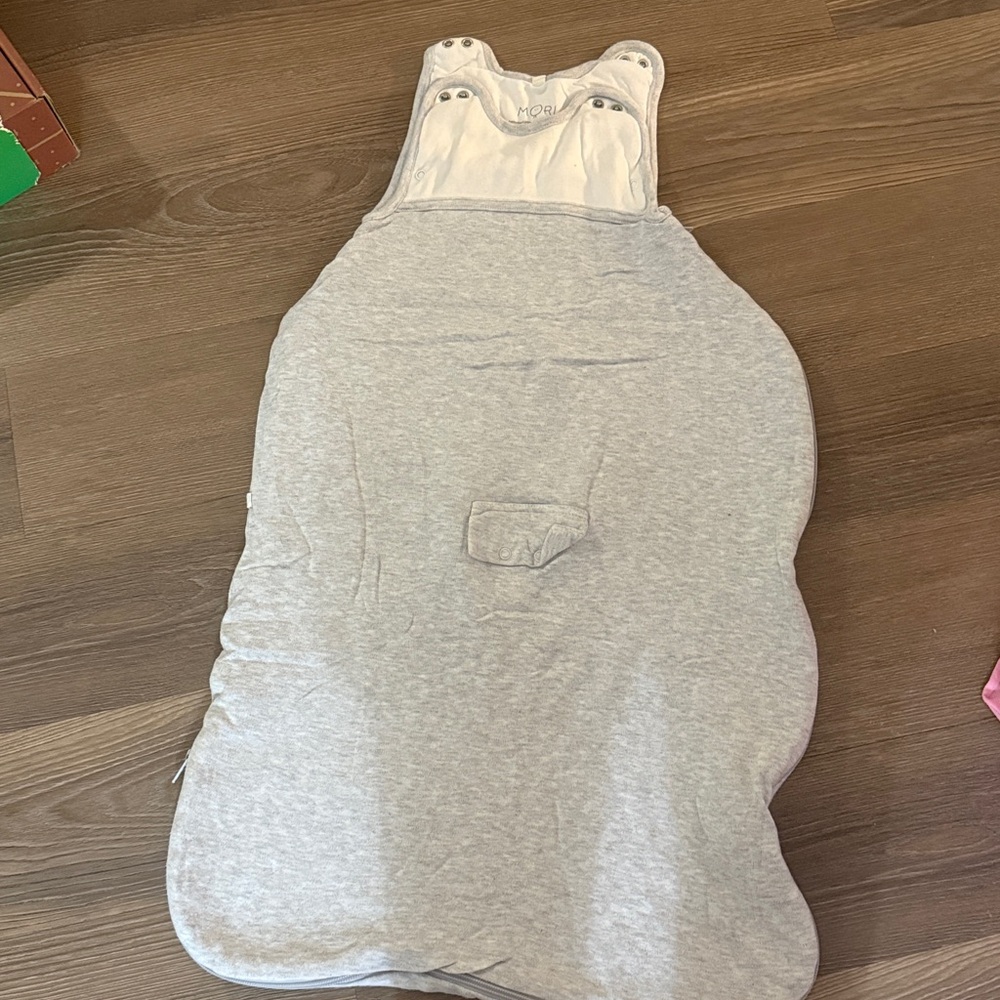 Mori Clever Year Round Sleep Sack 1.5 TOG grey- 2m-2T